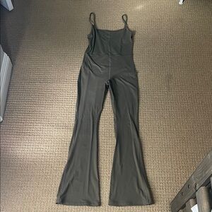 Elegant Olive Green Jumpsuit